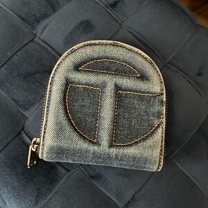 Telfar wallet in Denim